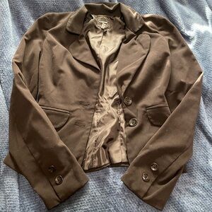 Black Blazer with Button Details